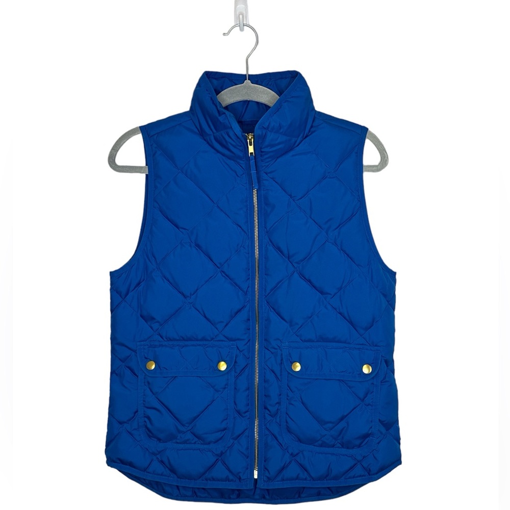 J. Crew Woman's Royal Blue Down Vest Size S